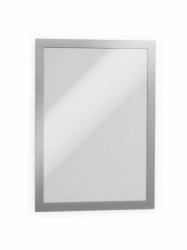 Durable 4872-23 magnetic frame A4 Silver (Durable DURAFRAME Self Adhesive Magnetic Signage Frame PK2 A4 Silver)