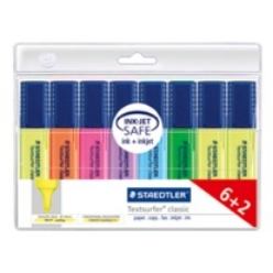 Staedtler Textsurfer 364 A WP8 marker 8 pc[s] Chisel tip Blue, Green, Orange, Purple, Violet, Yellow (Overstregningspen Textsurfer ass [6+2])