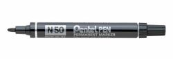 Pentel N 50 permanent marker Bullet tip Black 12 pc[s] (Pentel N50 Black Permanent Bullet Markers Pack of 12)