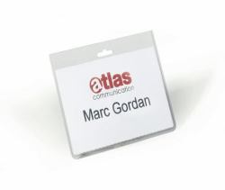 Durable 813519 identity badge/badge holder PVC 20 pc[s] (Durable Name Badge ID Card Holders with Insert Cards PK20 60x90mm)