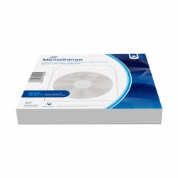 MediaRange BOX65 optical disc case Sleeve case 1 discs White (CD/DVD Storage Media Case - 50pcs, Papir, White - Warranty: 12M)