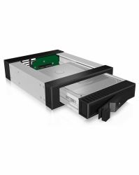 ICY BOX IB-129SSK-B 13.3 cm [5.25"] Bezel panel Black (3,5/2,5" SATA/SAS in 1x5,25 - Storage bay adapter - black - - HARD DRIVE EXCHANGE FRAME - Warranty: 24M)