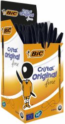 BIC 872731 ballpoint pen Black Stick ballpoint pen Fine 50 pc[s] (BIC Cristal Black Fine Ballpoint Pen Pack of 50)