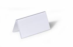 Durable 805119 non-metallic nameplate Transparent PVC (Durable Place Name Holder 52x100mm [25])