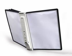 Durable Sherpa Wall 5 document display carousel Portrait A4 (Durable SHERPA WALL 5 Black)