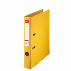 Esselte No.1 Lever Arch File PP, 30% pre-consumer recycled foil (Brevordner No1 Power PP A4 50mm gul)