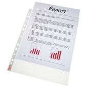 Esselte Quality Pocket A4, 30% pre-consumer recycled plastic (Plastlomme A4 55my klar 100 st)
