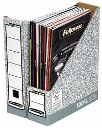 Fellowes 0186004 file storage box Paper Grey (System A4 Magazine File Grey [FSC] Pack of 10)