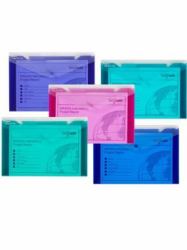 Snopake 14967 file storage box Blue, Green, Pink, Purple, Turquoise (Snopake Polyfile Trio Foolscap Electra Assorted- 5 Files)