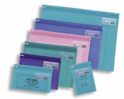 Snopake "Zippa-Bag S" Electra Colour Packs - A4 Asstd report cover (Snopake Zippa Bag 'S' A4 Electra Assorted- 25 Bags)