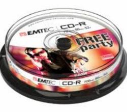 Emtec 52x, 10 pack CD-R 700 MB 10 pc[s] (CD-R 700MB 10pcs 52x CB - 23 - Warranty: 12M)