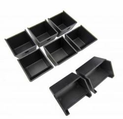 apg Solutions PK-15J-06-BX cash tray Plastic Black (WEIGHABLE COIN CUPS - FOR FLIPTOP DRAWERS)