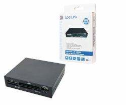 LogiLink CR0012 card reader USB 2.0 Internal Black (USB 2.0 Cardreader, - all-in-one, internal 3.5", - black CR0012, Black, 3.5", 480 Mbit/s, USB 2.0 - Warranty: 48M)