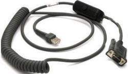Motorola CBA-R31-C09ZAR serial cable Black 2.8 m (CABLE - RS232: 9 FT. [2.8M] - COILED NCR 7448)