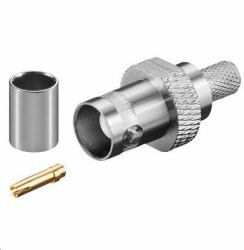 Microconnect BNC59F coaxial connector BNC (BNC crimp plug for RG59 - cable with gold pin - Warranty: 300M)