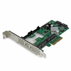 StarTech.com 2-Port PCI Express 2.0 SATA III 6Gbps RAID Controller Card with 2 mSATA Slots and HyperDuo SSD Tiering (Startech Scheda Controller PCI express PCI-E 2.0 SATA III Raid 6 Gbps a 2 porte ...