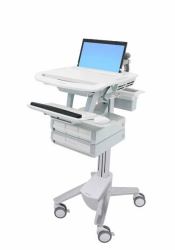 Ergotron StyleView Aluminium, Grey, White Laptop Multimedia cart (STYLEVIEW LAPTOP CART - 4 DRAWERS)