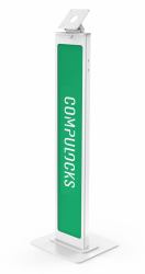 Compulocks VESA Brandable Floor Stand White (Floor Stand - Tablet Floor Stand Branded - Mount BrandME - White - Warranty: 24M)
