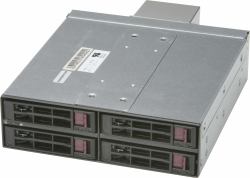 Supermicro CSE-M14TQC drive bay panel Black (Black SAS3/SATA3 Mobile Rack for 4x 2.5" HDD with Fan)