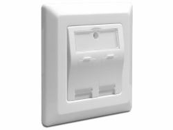DeLOCK 86202 outlet box (Delock Keystone Wall Outlet - stik til)