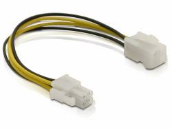 DeLOCK Power cable P4 male/female 0.15 m (Delock ATX VerlÃ¤ngerung 4-pin -> 4-pin [ATX12V])