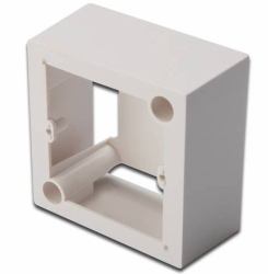 Digitus DN-93804 outlet box Type E [FR] White (DIGITUS SURFACE MOUNT BOX - FOR FACEPLATE 80X80 MM FR)