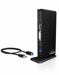RaidSonic ICY BOX IB-DK2241AC Wired USB 3.2 Gen 1 [3.1 Gen 1] Type-A Black 