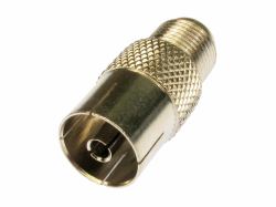 Cables Direct 3-CX-FAD coaxial connector F-type (CDL TV Aerial to F Type Adapter)