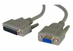 Cables Direct D9 - D25 50cm serial cable Grey 0.5 m (CDL 0.5m D9 [F] to D25 [M] Serial)