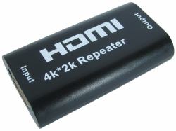 Cables Direct NLHDMI-RP4K AV extender AV repeater Black (CDL 4K HDMI Repeater)