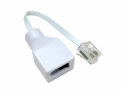 Cables Direct BT-900A telephone cable 0.05 m White (CDL RJ11 [M] to BT [F] Adapter)