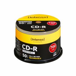 Intenso 1801125 blank CD CD-R 700 MB 52x 50 pc[s] (Intenso CD-R 700 MB/80 Min 52x Speed Printable Cake Box 50)