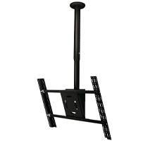 B-Tech Telescopic Universal Flat Screen Ceiling Mount with Tilt [VESA 600 x 400] - 0.6m to 1m Ø50mm Pole (BTEBT8427/B - Adjustable Drop Universal Flat Screen Ceiling Mount with Tilt)
