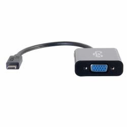 C2G USB 3.2 USB-C To VGA Video Adapter - Black (C2G USB 3.1 USB Type C to VGA Adapter - USB C to VGA Black - External video adapter - USB 3.1 - D-Sub - black)