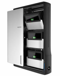 Ergotron Zip12 Wall mounted Black, Metallic (ZIP12 CHARGING WALL CABINET - EU)