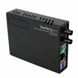 StarTech.com 10/100 Multi Mode Fiber Copper Fast Ethernet Media Converter ST 2 km (MM FIBER MEDIA CONVERTER ST - Warranty: 12M)