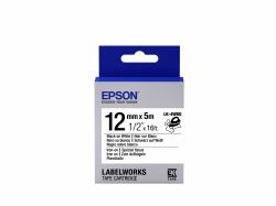 Epson Label Cartridge Iron on LK-4WBQ Black/White 12mm [5m] (Epson LabelWorks LK-4WBQ - mÃ¦rkattape)
