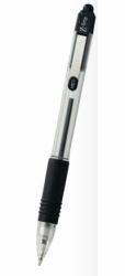 Zebra Pen Z-Grip Black Clip-on retractable ballpoint pen (Zebra Z-Grip Retractable Ballpoint Pen Black Ink Box 12)