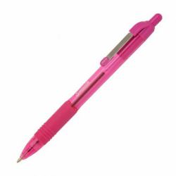 Zebra Pen Z-Grip Smooth Pink Clip-on retractable ballpoint pen (Zebra Z-Grip Smooth Retractable Ballpoint Pen Pink Ink Box 12)
