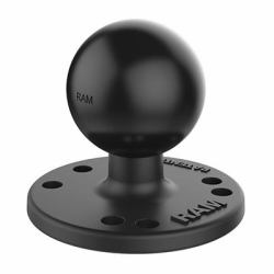 RAM Mounts Round Plate with Ball (BALL C-SIZE 1.5", 2.5" ROUND - BASE - Warranty: 1188M)