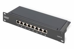 Digitus CAT 6, Class E Patch Panel, shielded, black (DIGITUS patch-panel - 1U - 10)