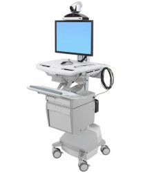 Ergotron StyleView White Flat panel Multimedia cart (STYLEVIEW TELEMEDICINE CART - WITH SINGLE MONITOR SLA EU)