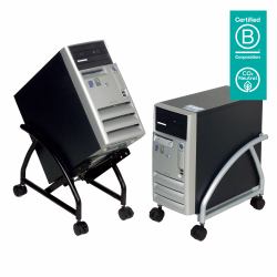 Dataflex Viewgo computer holder - floor 202 (Dataflex Viewgo computer holder - floor 202 - silver [1Year warranty])
