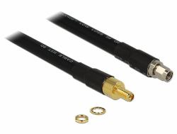 DeLOCK 1m RP-SMA/RP-SMA coaxial cable CFD400, LLC400 Black (Delock CFD400 LLC400 low loss - forlÃ¦n)