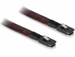 DeLOCK M/M SAS Cable 0.1 m Black, Red (DELOCK CABLE MINI-SAS SFF-8087 TO MINI-S,AS SFF-8087 1M)