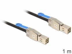 DeLOCK 83394 Serial Attached SCSI [SAS] cable 1 m Black, Silver (Delock SAS eksternt kabel - 1 m)