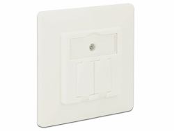 DeLOCK 86219 socket-outlet RJ-45 White (Delock Keystone Wall Outlet - stik til)