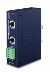PLANET IPOE-162S network splitter Power over Ethernet [PoE] Blue (IP30, Industrial 802.3at - High Power PoE Splitter - - 12V & 24V [-40 to 75 C] - Warranty: 60M)