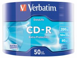 Verbatim CD-R Extra Protection 700 MB 52x 50 pc[s] (VERBATIM CD-R 700MB 52X EXTRA PROTECTION 50 PK WRAP)