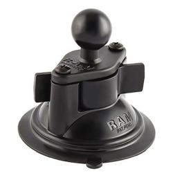 RAM Mounts Twist-Lock Suction Cup Base with Ball (RAM 3.3"DIA.SUCT CUP W 1" BALL - wist-Lock Suction Cup Base - with Ball, 120 g - Warranty: 300M)